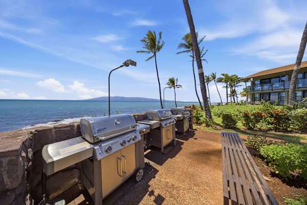 Oceanfront BBQ area