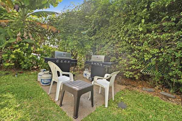Outdoor BBQ area