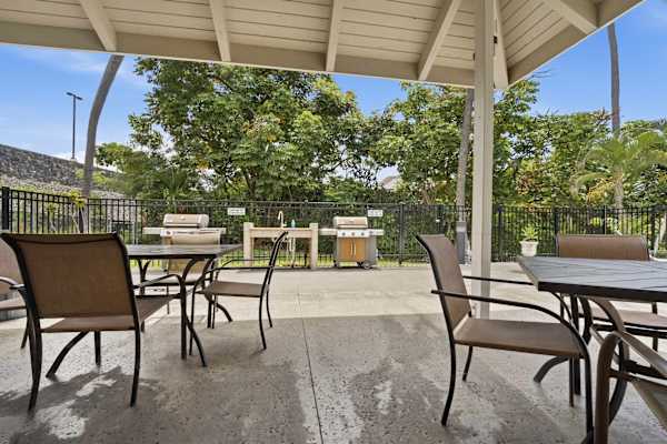 Outdoor dining area