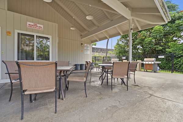 Outdoor dining area