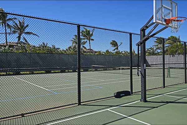 Tennis And Basketball Court