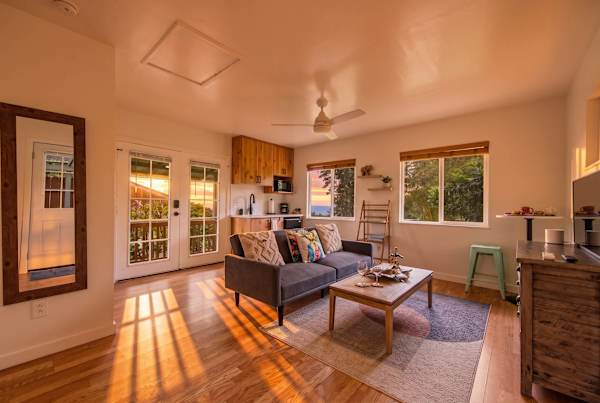 Enjoy evenings in the cozy living space.