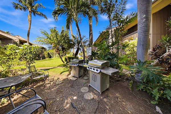 Outdoor BBQ area