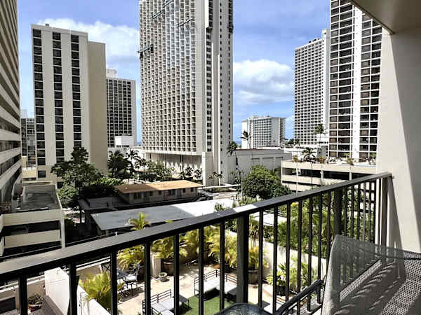 Your view from the balcony