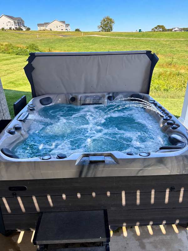 Your Private Escape — Sink into the warm, bubbling hot tub and let vacation mode officially begin.