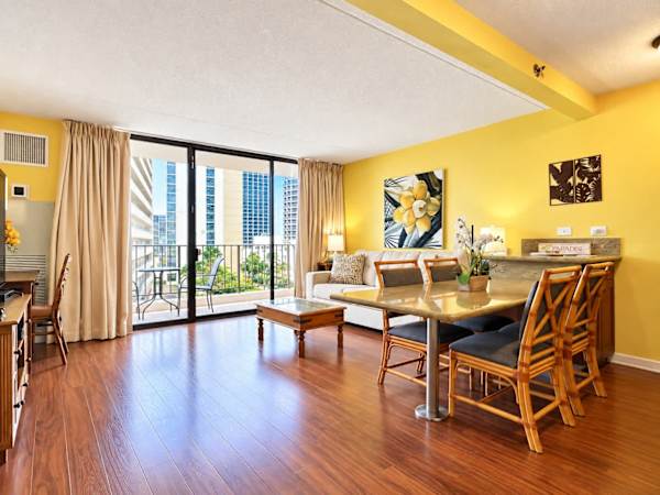 Your living area and dining area