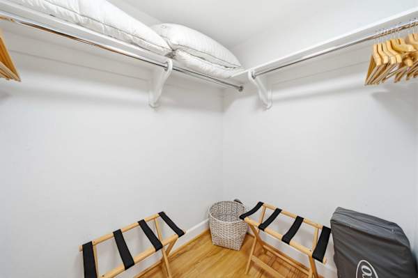 Closet for clothes and storage