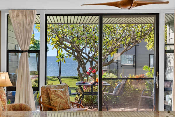 Ocean views while cooking in the full kitchen
