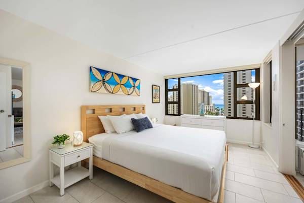 Sleep in your king-size bed in your bedroom!
