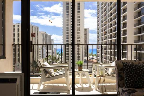 Unwind on your private balcony while having your morning coffee or evening cocktail.