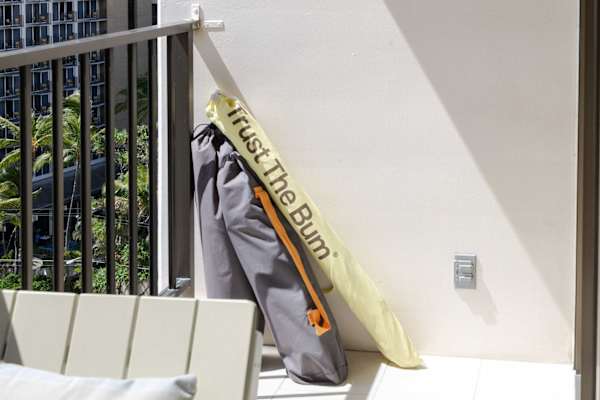 We provide 2 beach chairs perfect for guests' use.