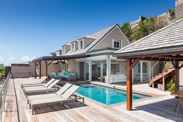 Villa AGAVE AZUL – Contemporary Hilltop Luxury with Sweeping Ocean Views in Vitet, St. Barths