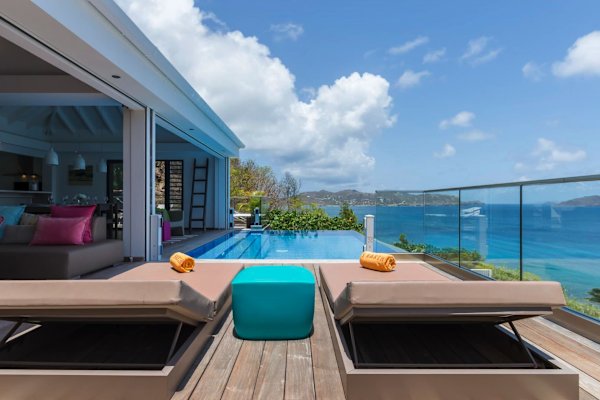 Villa UPSIDE – Panoramic Ocean-View Escape in Pointe Milou, St. Barths
