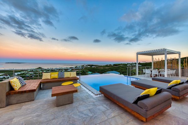 Villa Topaze – Contemporary Oceanview Retreat Above Orient Bay, St. Martin