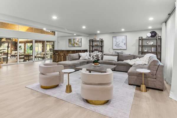 Our living room: a harmonious blend of style and coziness, where laughter and stories fill the air.