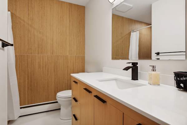 Downstairs Bathroom remodeled April 2024.