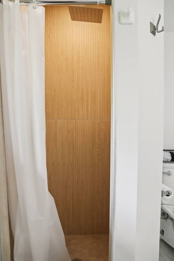 Upstairs attached bathroom shower.