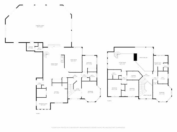 "Screened porch" is Indoor Pool Area 