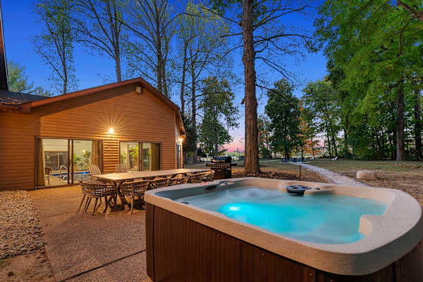 Hot tub available for use year round.  