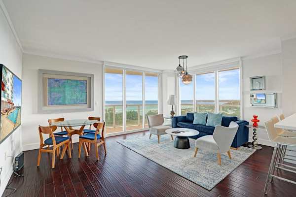Bright Spacious 2BR Miami Retreat Balcony View