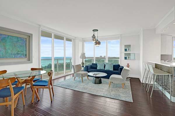 Bright Spacious 2BR Miami Retreat Balcony View