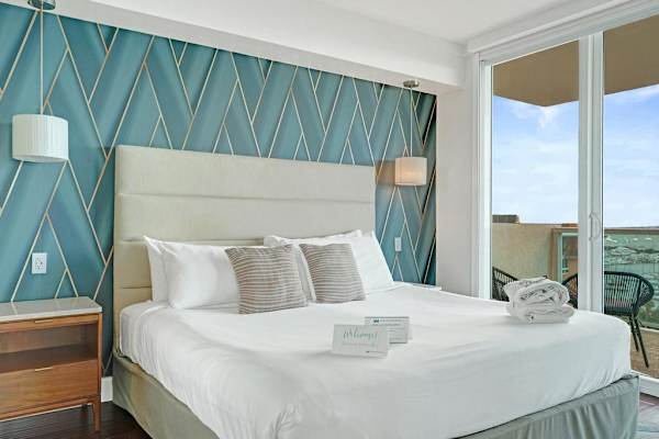 Bright Spacious 2BR Miami Retreat Balcony View