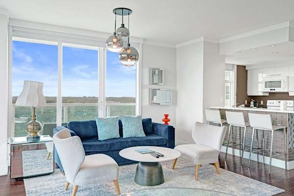 Bright Spacious 2BR Miami Retreat Balcony View