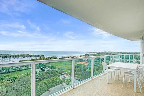 Bright Spacious 2BR Miami Retreat Balcony View