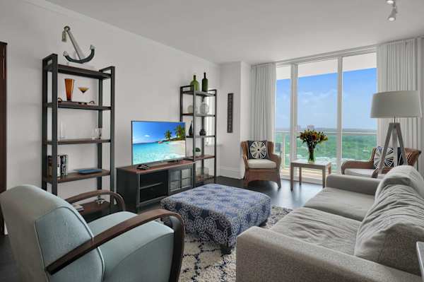 Bay View Retreat at Arya w/ Balcony & Kitchen