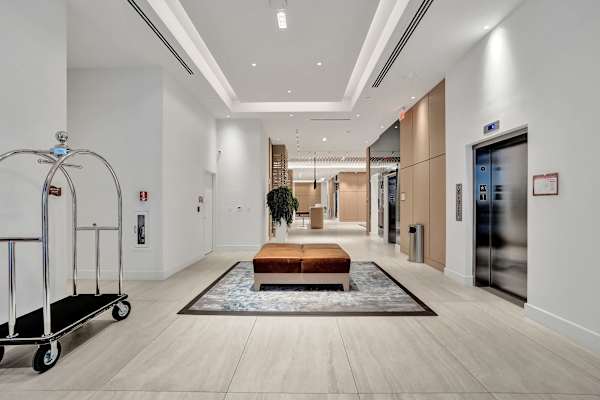 Private elevator foyer and concierge area
