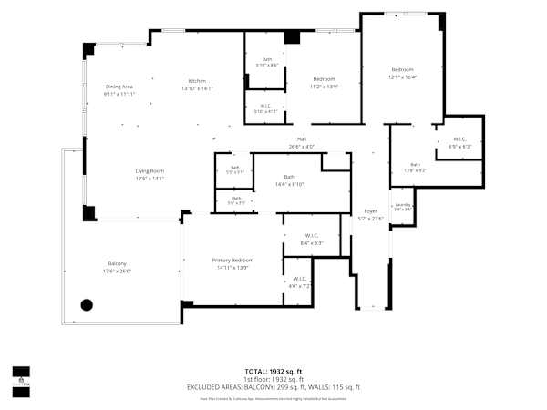 Full condo floor plan layout
