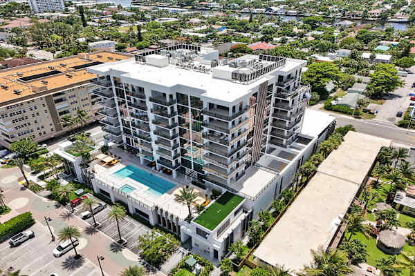 Aerial view of the Salato Residences