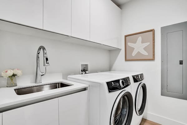 In-unit laundry with washer and dryer