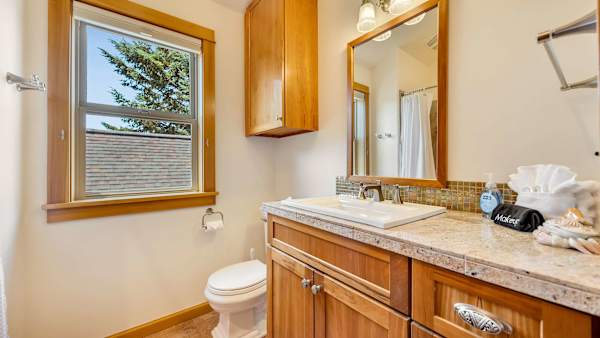 Multiple bathrooms ensure everyone has the space they need.