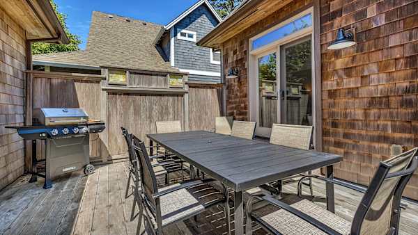 Enjoy indoor-outdoor living with dining spaces designed for every season.