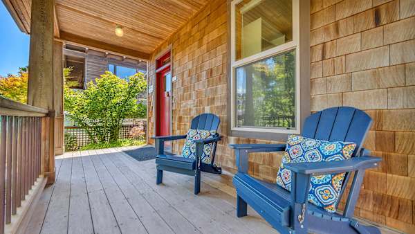 Sip your morning coffee surrounded by fresh coastal air in the front yard.
