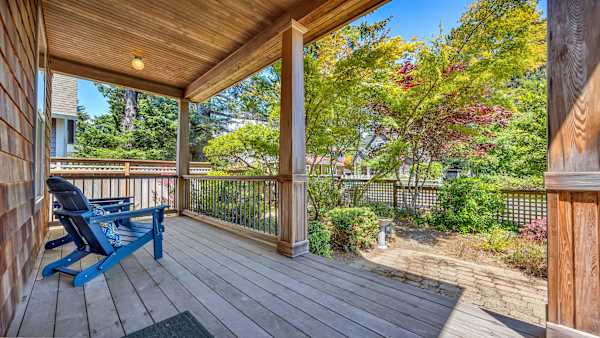Enjoy peaceful outdoor seating just steps from the comforts of home.