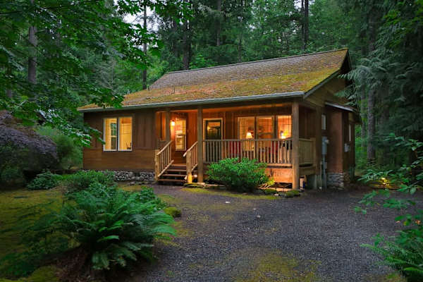 Twin Lakes Cabin with River Rock Fireplace and Two Full Bathrooms, photo 4 of 33