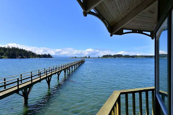 Private dock with deep water moorage.