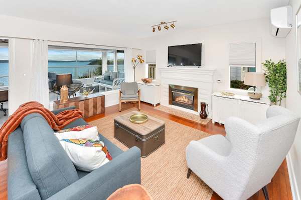 Well appointed living room.