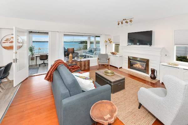 Well appointed living room.