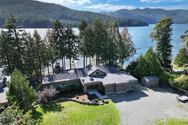 Aerial view of the property. 