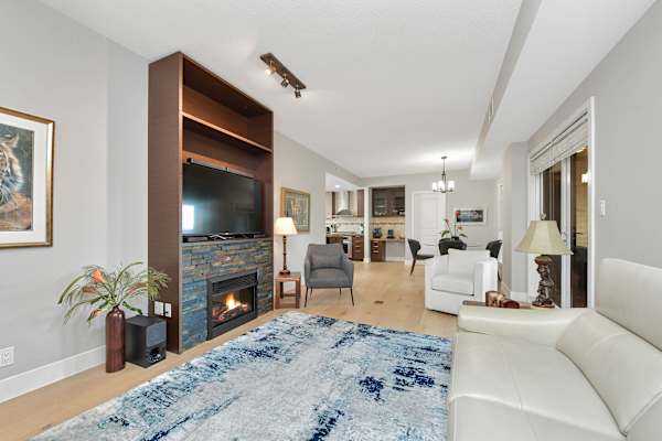 Living room space.