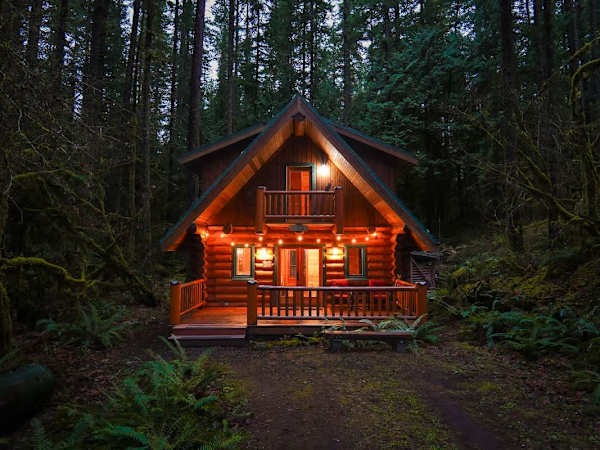 Storybook Log Cabin • Hot Tub + Fireplace