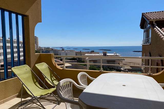 Alizéa Beach – Appartement pour 6 à 50 m de la plage – location de vacances à Valras-Plage