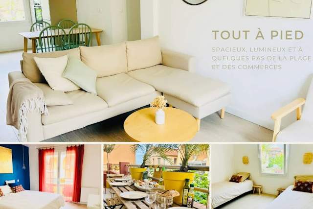 LHippocampe, tout a pied  2 chambres – location de vacances à Valras-Plage