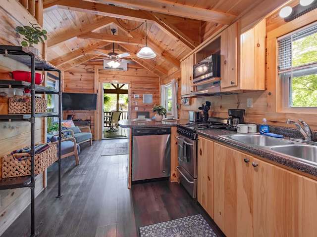 Fully stocked kitchen