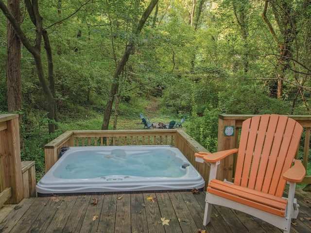 Private hot tub