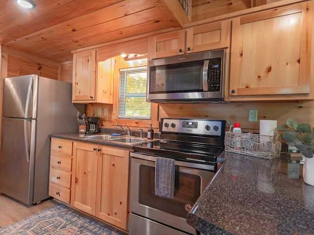 Fully stocked kitchen