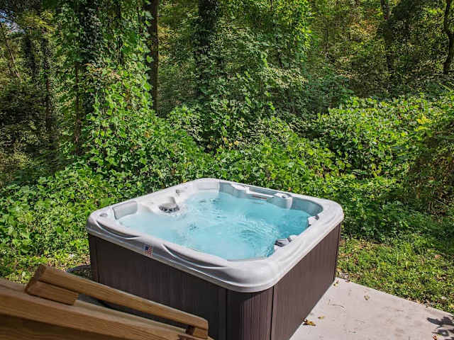 Private hot tub